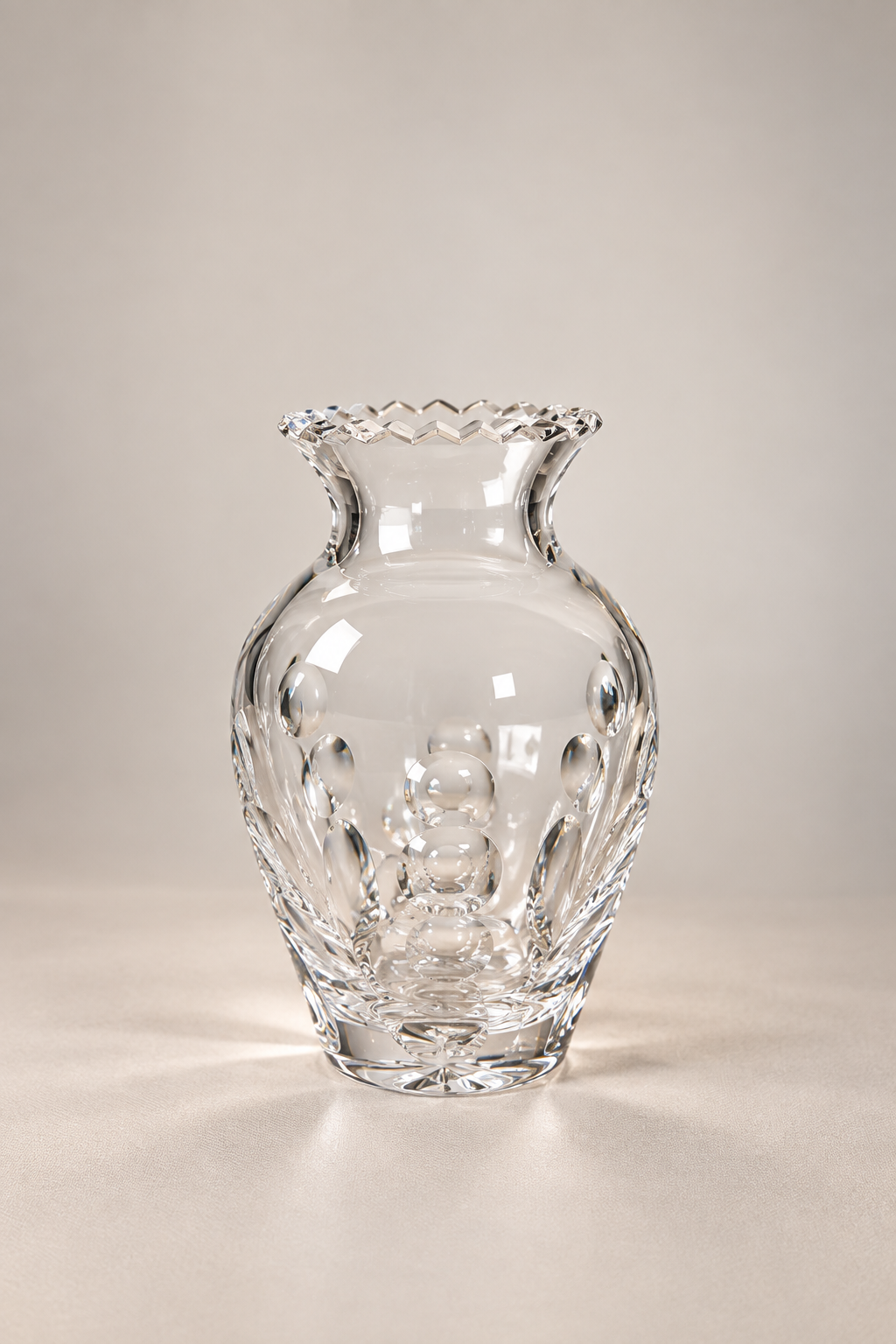 Mini vaso de Cristal Lapidado